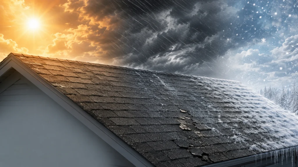 How Climate Extremes Shorten Your Asphalt Roof's Life